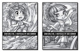 Chibi Girls 2 Grayscale: An Adult Coloring Book with Cute Anime Characters and Adorable Manga Scenes for Relaxation (Chibi Girls Coloring Books)