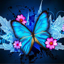 Animal Diamond Painting Kits for Adults, 5D Crystal Diamonds Art with Accessories Tools, Beautiful Butterfly DIY Art Dotz Craft for Home Décor, Ideal Gift or Self Painting