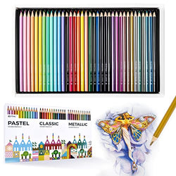 Colored Pencils - Drawing Pencils Colored Pencils for Adult Coloring Colored Pencils Bulk Color Pencil Set Pastel Pencils Metallic Colored Pencils for Kids Colored Pencil Kit for Adults Kids 36 Count