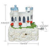 J JHOUSELIFESTYLE Hand Crank Music Box - Vintage Music Box Castle Plays Music, Pefect Music Box for Boys Girls and Musical Boxes Figurines