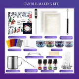 Candle Making Kit, 230 Pieces DIY Candle Craft Tools, Including Soy Wax, Pouring Pot, Candle Lighter, Thermometer, Fragrance Oil, Color Dyes, Candle Tins, Fragrance Oil, Candle Wicks, Spoon, Ect