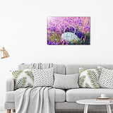 Canvas Wall Art For Kitchen Dining Room Family Wall Decor For Bedroom Flowers Canvas Pictures Bathroom Artwork Purple Lavender Paintings Modern Office Wall Art Farmhouse Home Decorations 16 X 24 Inch