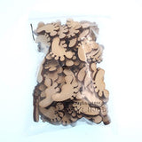 RayLineDo Pack of 100pcs 20MM Buttons Foot Shaped Wooden Embellishments Without Holes for