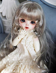 Clicked BJD Doll Super Soft Silk Long Curly Hair for 1/3 Dolls DIY Supplies Doll Making DIY Accessory,B