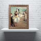 Dance Examination 1873-74 Artwork by Edgar Degas, 16 by 20-Inch, Gold Ornate Frame