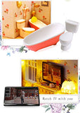 Flever Dollhouse Miniature DIY House Kit Creative Room with Furniture for Romantic Artwork Gift (New Zealand Queenstown)