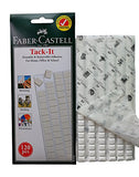 Faber-Castell Reusable Removable Adhesive Tacky Putty White Tack, Poster & Multipurpose Wall Safe Sticky Tack (120 Pieces)