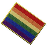 LGBT Rainbow Flag Embroidered Emblem Iron On Sew On Gay Rights Patch