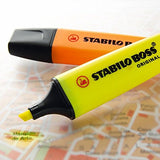 Stabilo BOSS Original Fluorescent Highlighter, 2mm + 5mm Tip - Medium Pinkish Red