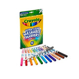 Crayola 12 Ct Fine Washable Markers