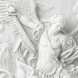 Design Toscano NG33581 St. Michael the Archangel Sculptural Wall Frieze in Stone,gothic stone