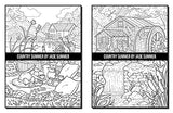 Country Summer: An Adult Coloring Book with 50 Detailed Images of Charming Country Scenes, Beautiful Rustic Landscapes, and Lovable Farm Animals