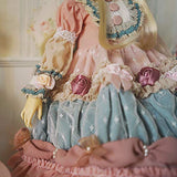 HMANE BJD Doll Clothes 1/3, Royal Court Cake Multicolor Dress for 1/3 BJD Dolls - No Doll