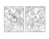 Tropical Birds Coloring Book: An Adult Coloring Book Featuring Beautiful Tropical Birds, Exotic Flowers and Relaxing Nature Scenes (Bird Coloring Books)