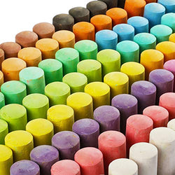 144 Pack 18 Colors Jumbo Sidewalk Chalk Set, Washable Art Play For Kid and Adult, Paint on School Classroom Chalkboard, Kitchen, Office Blackboard, Playground, Outdoor, Gift for Birthday Party