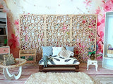 Dressing Screen Miniature Room Divider, Dollhouse Wall Stand Modern Partition