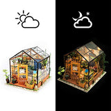 Rolife DIY Dollhouse Miniatures Craft Kits for Adults Kathy's Green House&Sam's Study