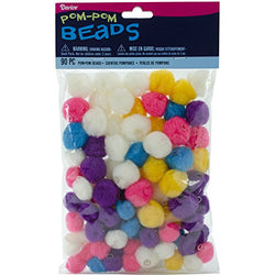 Darice, 90 Piece, Pony Beads, Assorted Bright Colors