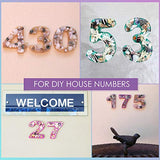 Alphabet Resin Silicone Molds Backward LET'S RESIN Letter Number Silicone Molds for Resin, Epoxy Molds for Making Keychain/House Number