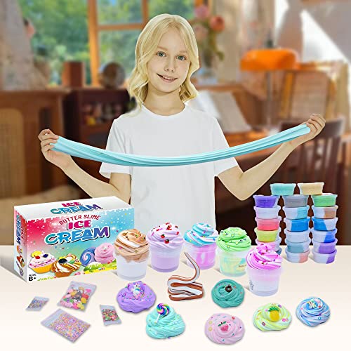 42 Pack Butter Slime Kit Party Favor Birthday Gift Toy Kids NEW EXPEDITED  SHIP