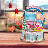 Flever Dollhouse Miniature DIY House Kit Creative Room with Furniture for Romantic Artwork Gift (Christmas Eve Tour)