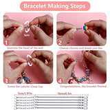 93PCS Charm Bracelet Making Kit for Girls, Jewelry Making Kits Jewelry Making Charms Bracelet Making Set with Bracelet Beads, Jewelry Charms and DIY Crafts with Gift Box(Pink)