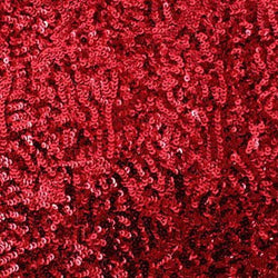 Sequin Seaweed 58 Inch Fabric by the Yard (F.E. (Red)