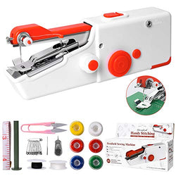 Handheld Sewing Machine, Mini Portable Electric Sewing Machine for Beginners Adult, Easy to Use and Fast Stitch Suitable for Clothes,Fabrics,DIY Home Travel