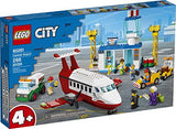 LEGO City Central Airport 60261 Building Toy, with Passenger Charter Plane, Airport Building, Fuel Tanker, Baggage Truck, Cargo and 6 Minifigures, Great Gift for Kids (286 Pieces)