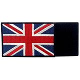 EmbTao Patches British Union Jack Embroidered England Flag UK Great Britain Hook & Loop Emblem