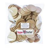 Round Unfinished 1.5" Wood Cutout Circles Chips for Arts & Crafts Projects, Board Game Pieces,