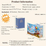 Spilay DIY Dollhouse Miniature with Wooden Furniture,Handmade Home Decoration Craft Model Mini Book Series Kit with Dust Cover & LED,1:24 3D Creative Doll House Toy for Adult Teenager Gift N002
