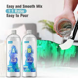 16oz Premium Clear Epoxy Resin Kit Casting and Coating for River Table Tops, Art Casting Resin,Jewelry Projects, DIY,Tumbler Crafts, Molds, Art Painting, Easy Mix 1:1 Ratio