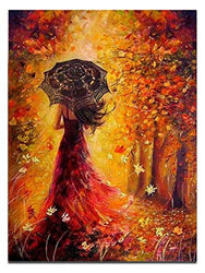ULELA DIY 5D Diamond Painting by Number Kit for Adult, Full Drill Diamond Embroidery Kit Home Wall Decor (Autumn, 18.4"x22.4")