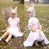 NSPSTT Women Haru Cosplay Costume Anime BEASTARS Cosplay Costume School Uniform Dress Small White