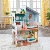 KidKraft 65988 Emily Wooden Dollhouse with Furniture, Multicolor