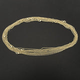 Wholesale 12 PCS 1.5MM Gold Plated Solid Brass O Chains with Extension Chains Adjustable Bulk for