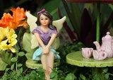Pretmanns Fairy Garden Accessories – Kit with Miniature Fairy Garden Fairies – 9 Piece Figurine & Furniture Set – Fairy Garden Supplies
