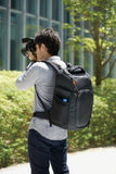 Sony LCSBP3 DSLR System Backpack with Laptop Storage, (Black),Large