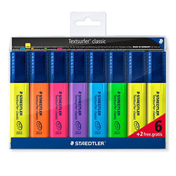 Staedtler 364 WP8 Textsurfer Highlighters - Wallet Of 8 [Office Product] updated