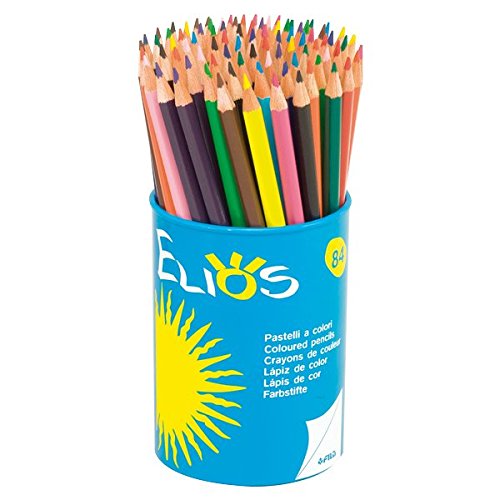 Giotto Elios 5194 00 84-Piece Set of Coloured Pencils in Round Box by Lyra