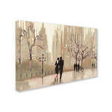 An Evening Out Neutral Artwork by Julia Purinton, 16 by 24-Inch Canvas Wall Art