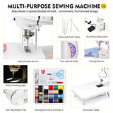 Magicfly Mini Sewing Machine + 4 Sets Embroidery Starter Kit