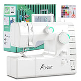 Aonesy Sewing Machine with Sewing Kit, 59 Built-in Stitches, 2 Speed Electric Household Free Arms Sewing Machines with Foot Pedal for Easy Sewing (Mint Green)
