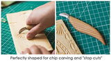 Wood Carving Tools Set - Chip Carving Knife Kit - Whittling Knife Set Whittling Tools Wood Carving Wood for Beginners (Chip Carving Knife Kit)