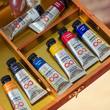 Professional Oil Paints Set - 8 x Large 45ml Tubes - Essential Palette for Artists, Eco-Friendly, Non-Toxic, and Lightfast Paint with Exceptional Pigment Load - The Infinity Series by ZenART