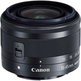 Canon EOS M100 24.2MP Mirrorless Digital Camera (Black) + EF-M 15-45mm f/3.5-6.3 is STM Lens (Graphite) + 48GB Memory + Filters & Macros + Spider Tripod + Slave Flash + Professional Accessory Kit