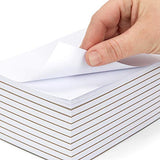 Blue Summit Supplies 10 Pack 4” x 6” Scratch Pads, Blank Paper Memo Pads, Bulk 10 Pad Pack, 50 Sheets per Pad, Unlined Gummed Notepads for Servers, Writing Lists, or Quick Notes