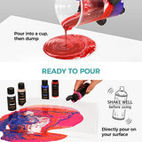 VISWIN Acrylic Pouring Paint Includes 36 Pouring Acrylic Colors(2.03oz/60ml), Pre-Mixed High Flow Acrylic Paint Pouring on Canvas, Wood, Porcelain & Stones, for Beginners, Students, Adults, Artist
