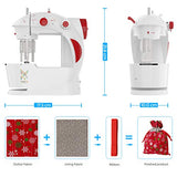 KPCB Sewing Machine for Beginners with DIY Bag Material (Red)